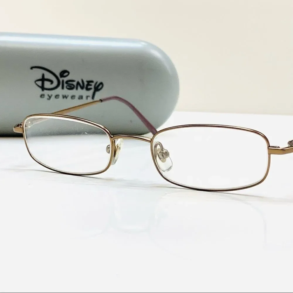 Disney eyewear Marchon Kids Eyeglasses Frame Antique Brown 45-17-125 Full Rim
